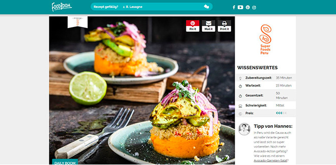 Peruvian Superfoods conquer Germany due to a digital campaign together with Foodboom