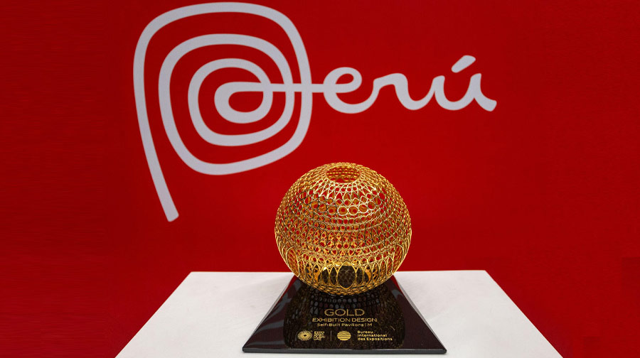 ¡Nos llevamos el oro! El Pabellón Perú recibió un importante reconocimiento en la Expo 2020 Dubái