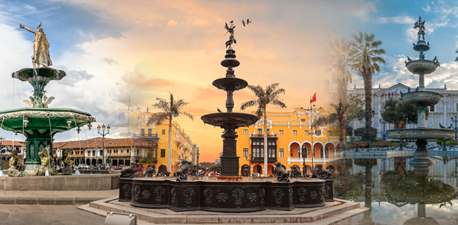Centros históricos de Lima, Cusco y Arequipa