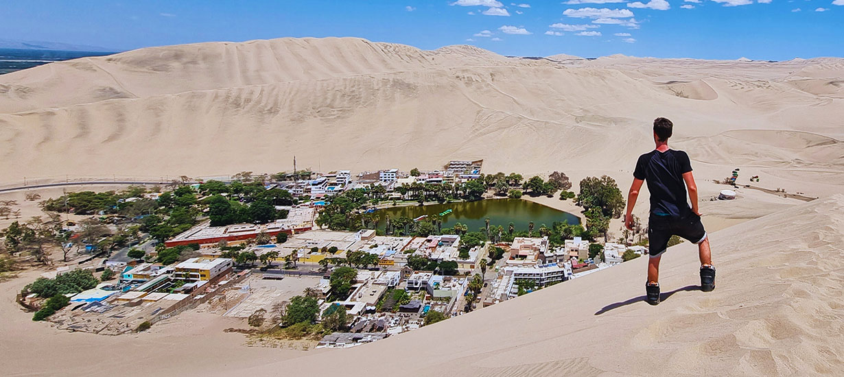 Huacachina: Explore short trips from Lima: Palomino Islets, Caral, and more in Rutas Cortas fair