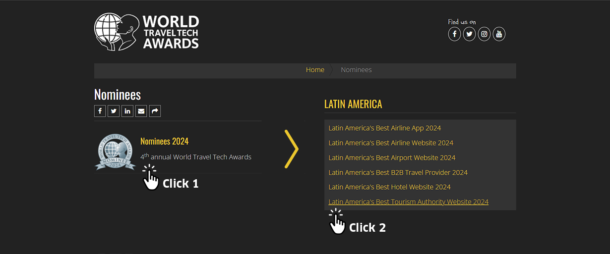 Vota por Peru.travel, nominado como mejor portal de turismo en Latinoamérica