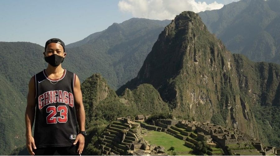 Asian traveler waits seven months in Peru to visit the Inca citadel.